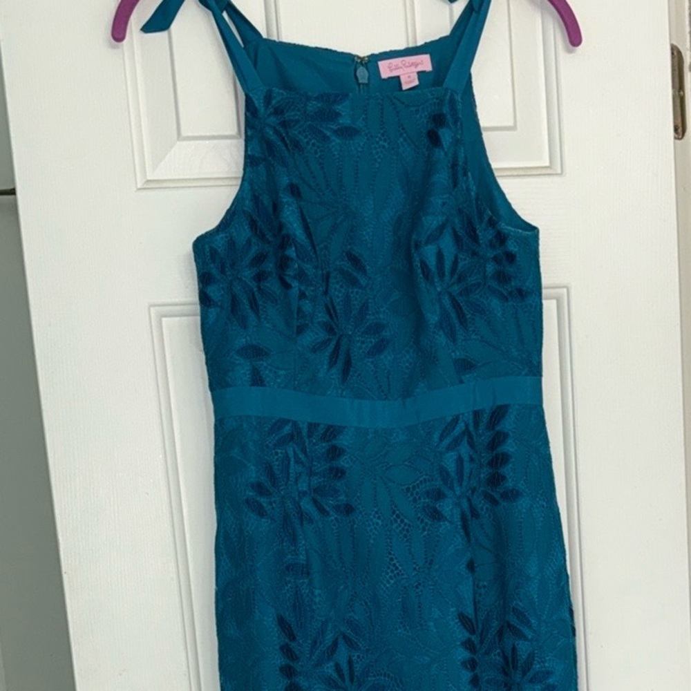 EUC Lilly Pulitzer Green Sheath Midi Dress